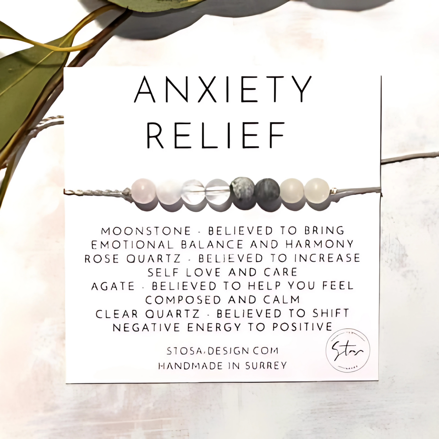 Anxiety Relief Support Crystal Bracelet
