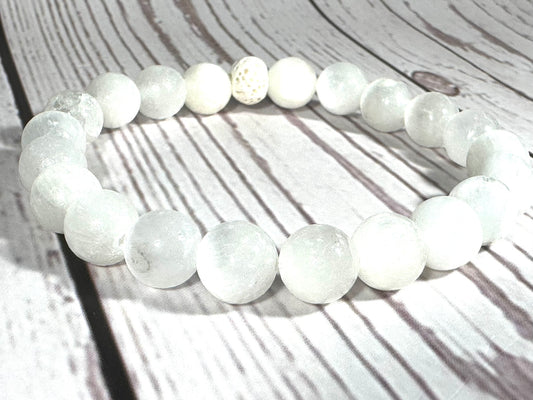 Selenite Diffuser Bracelet