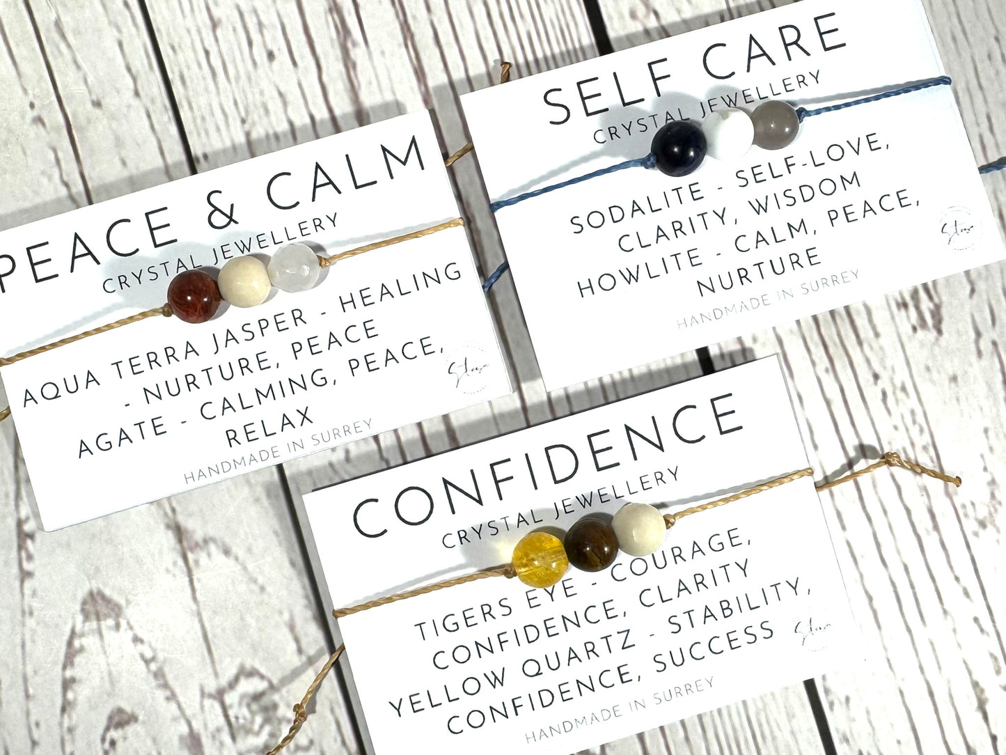 Crystal Support Bracelets