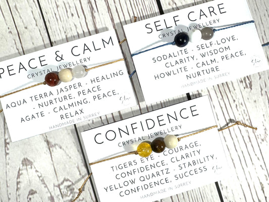 Crystal Support Bracelets