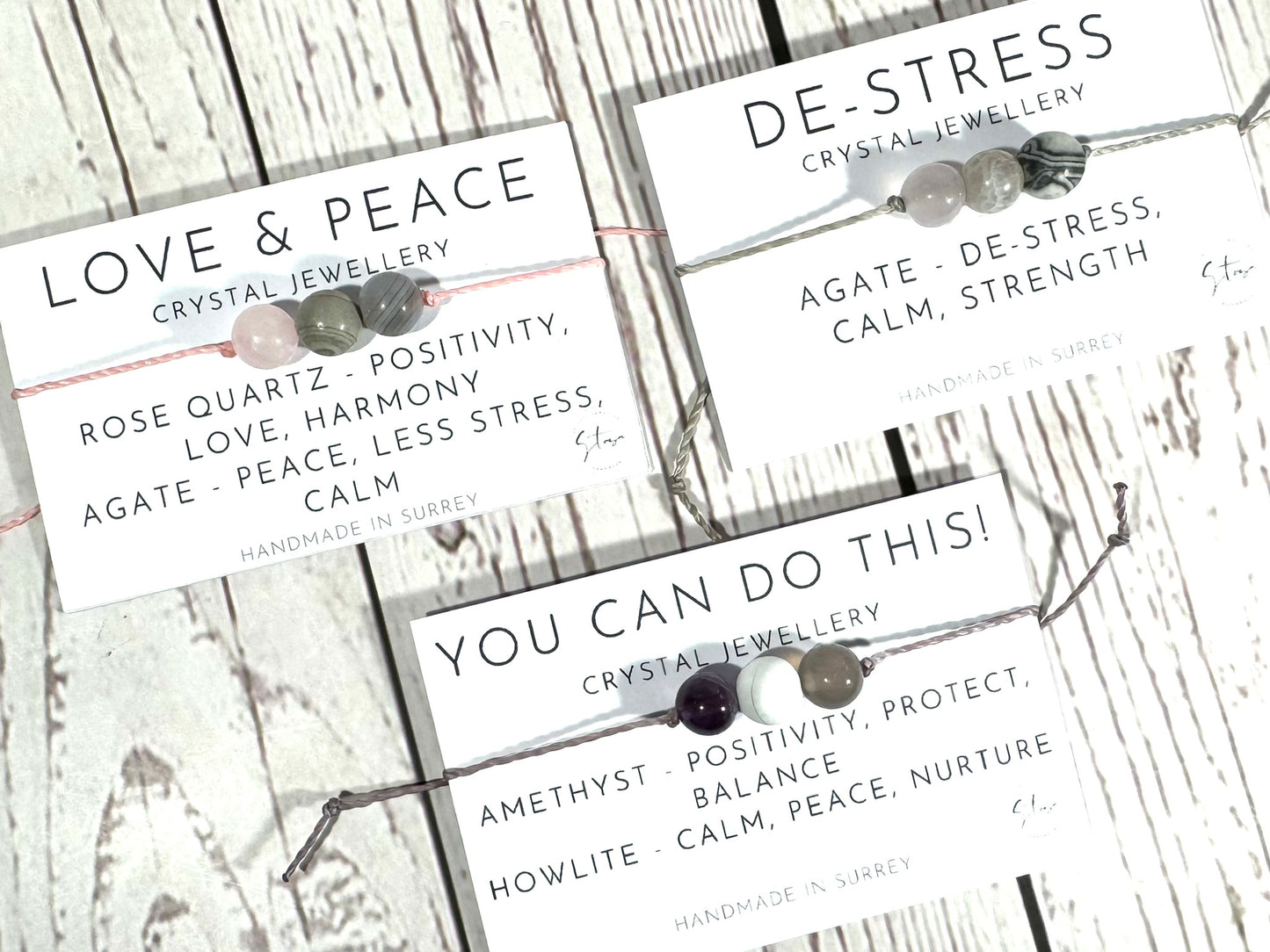 Crystal Support Bracelets