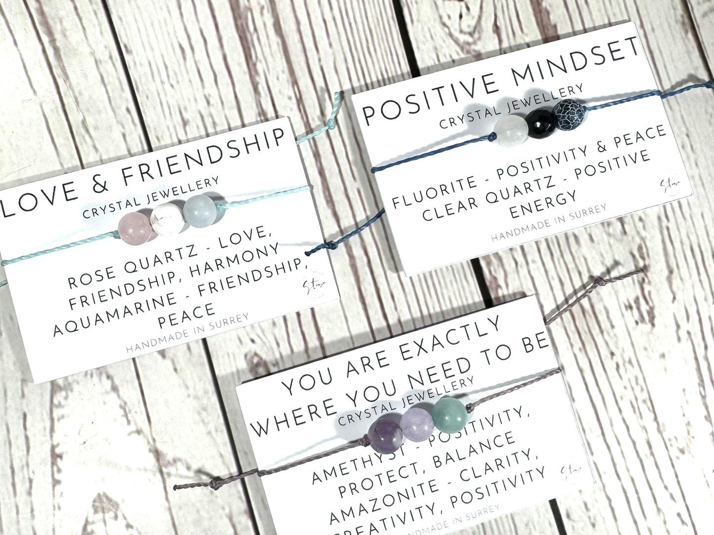 Crystal Support Bracelets