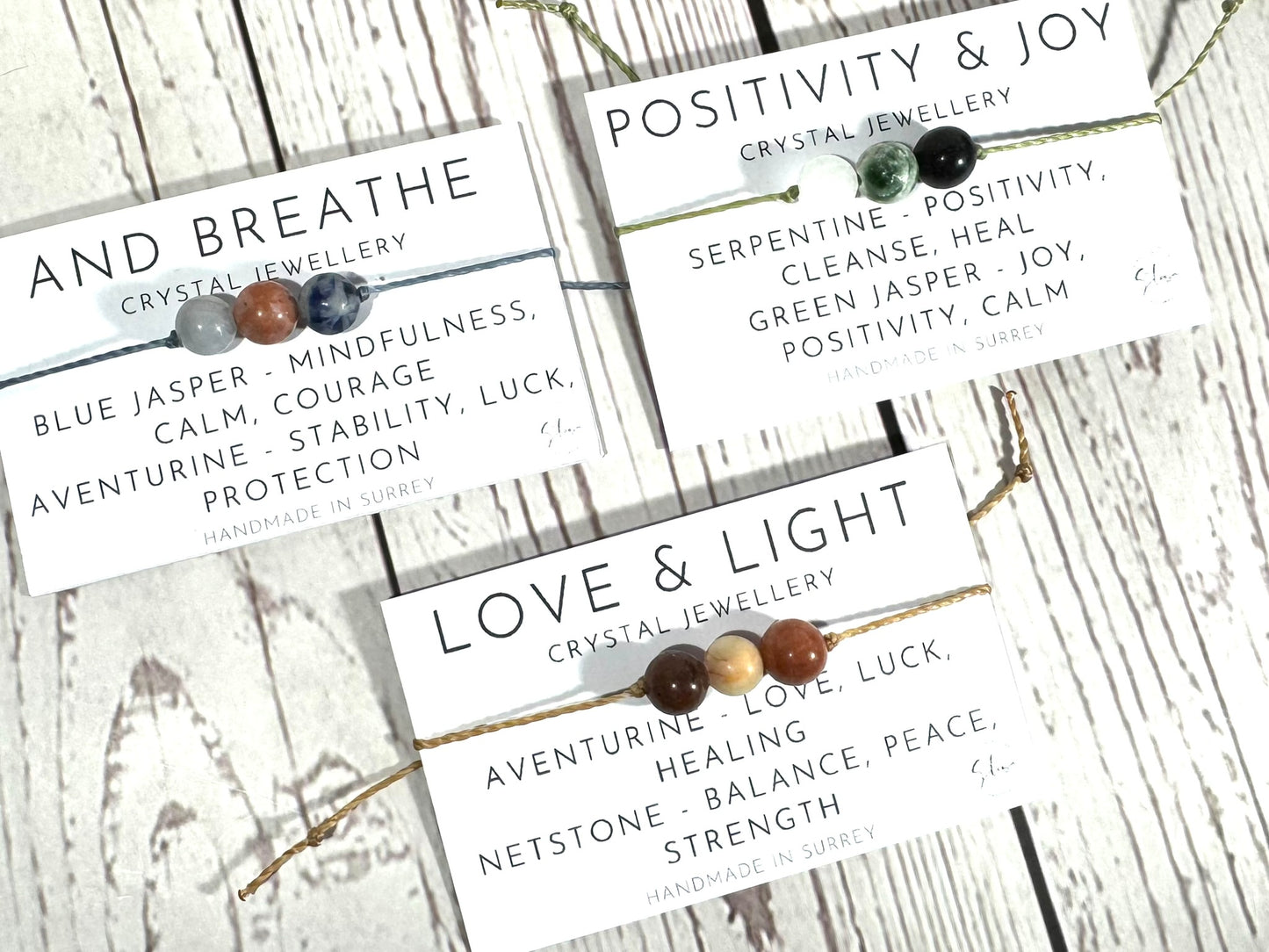 Crystal Support Bracelets