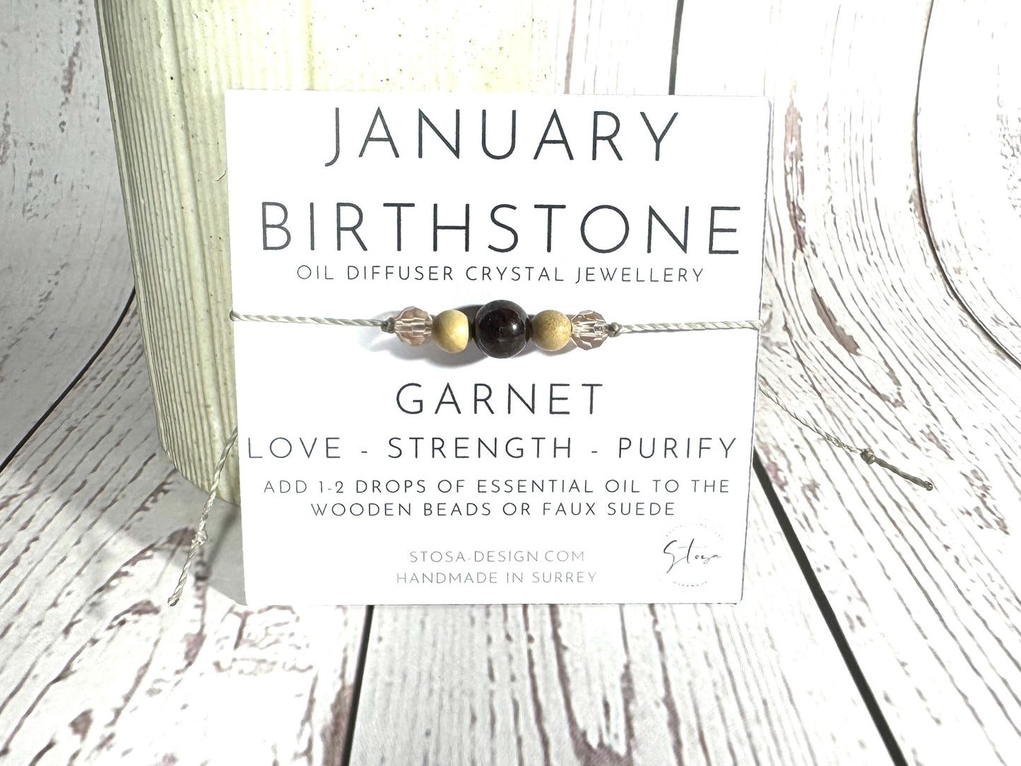 Birthstone Oil Diffuser Bracelet