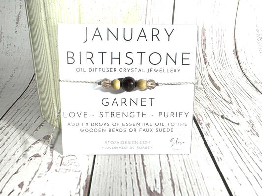 Birthstone Oil Diffuser Bracelet