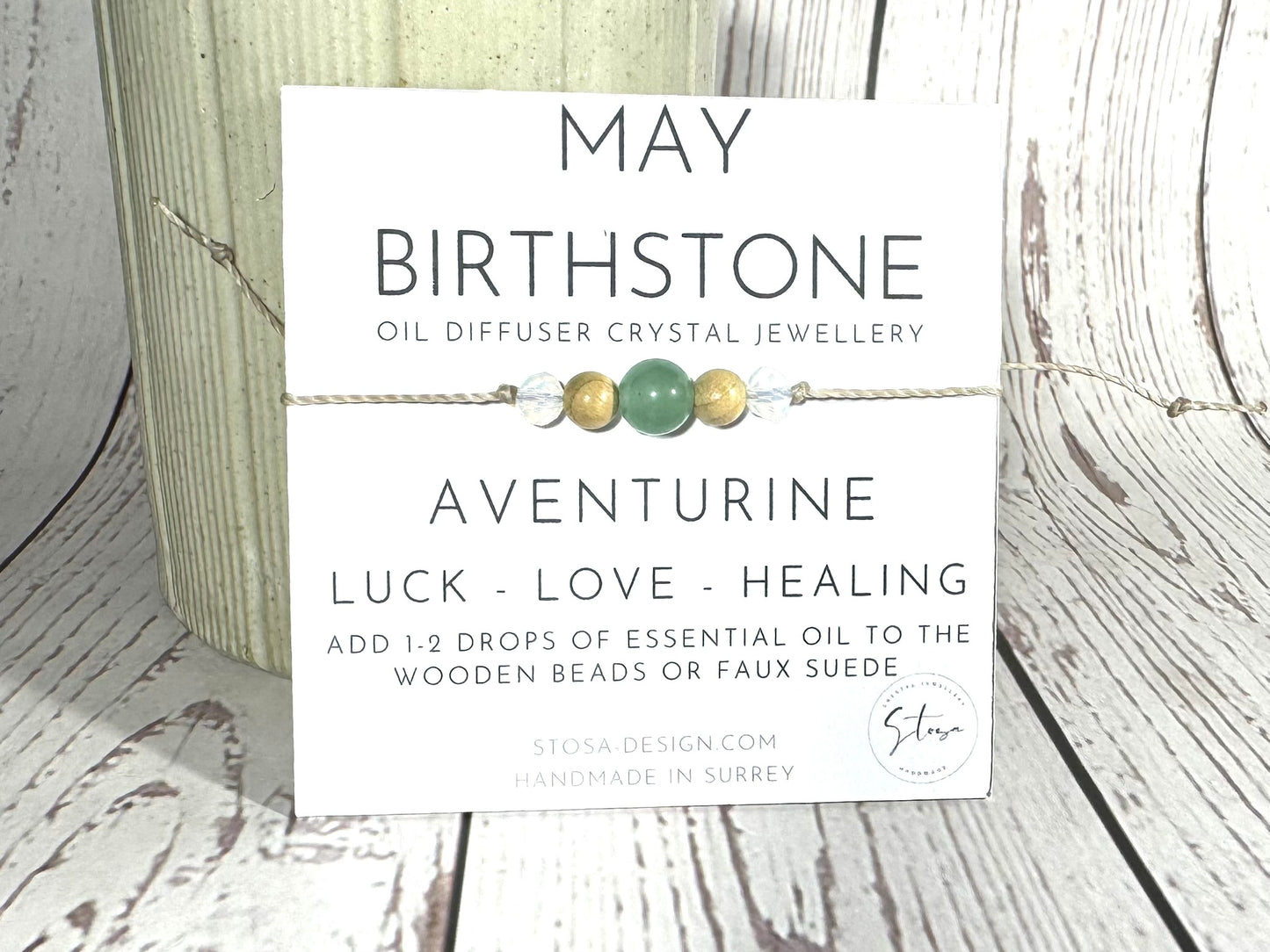 Birthstone Oil Diffuser Bracelet