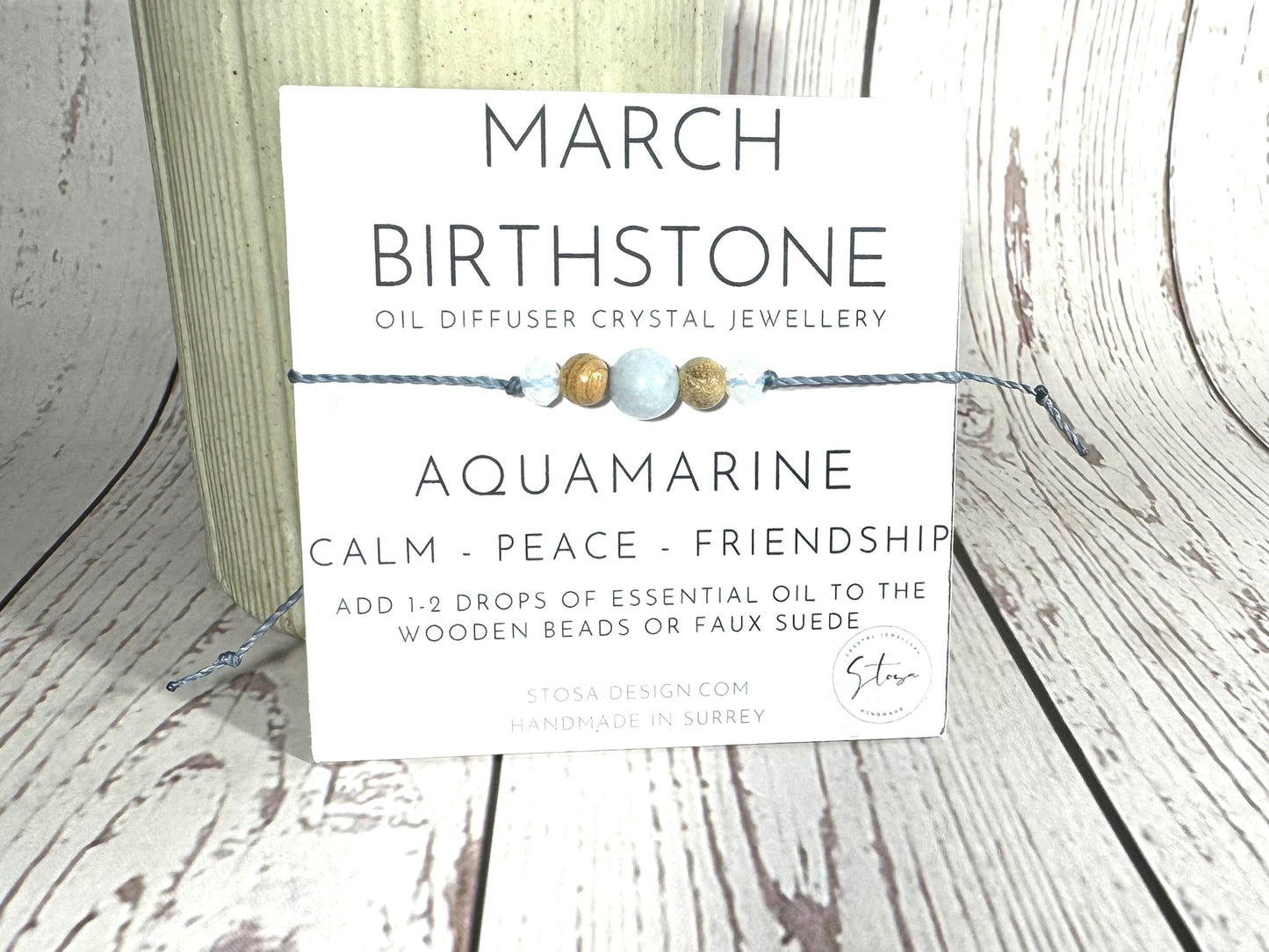 Birthstone Oil Diffuser Bracelet
