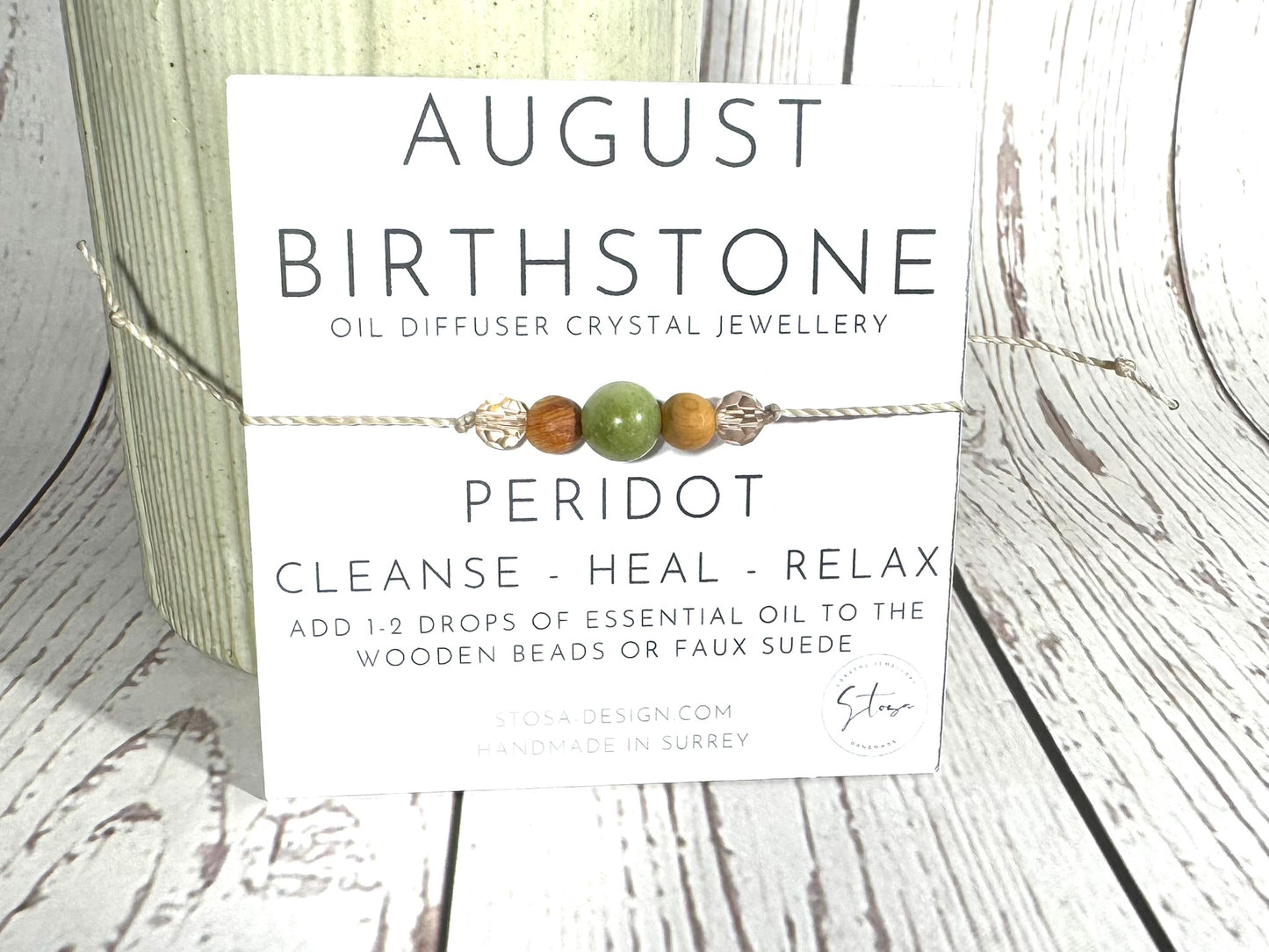 Birthstone Oil Diffuser Bracelet