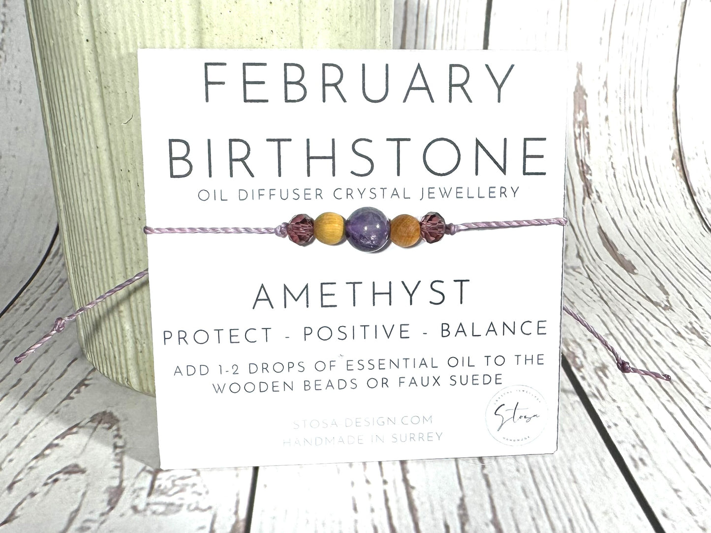 Birthstone Oil Diffuser Bracelet