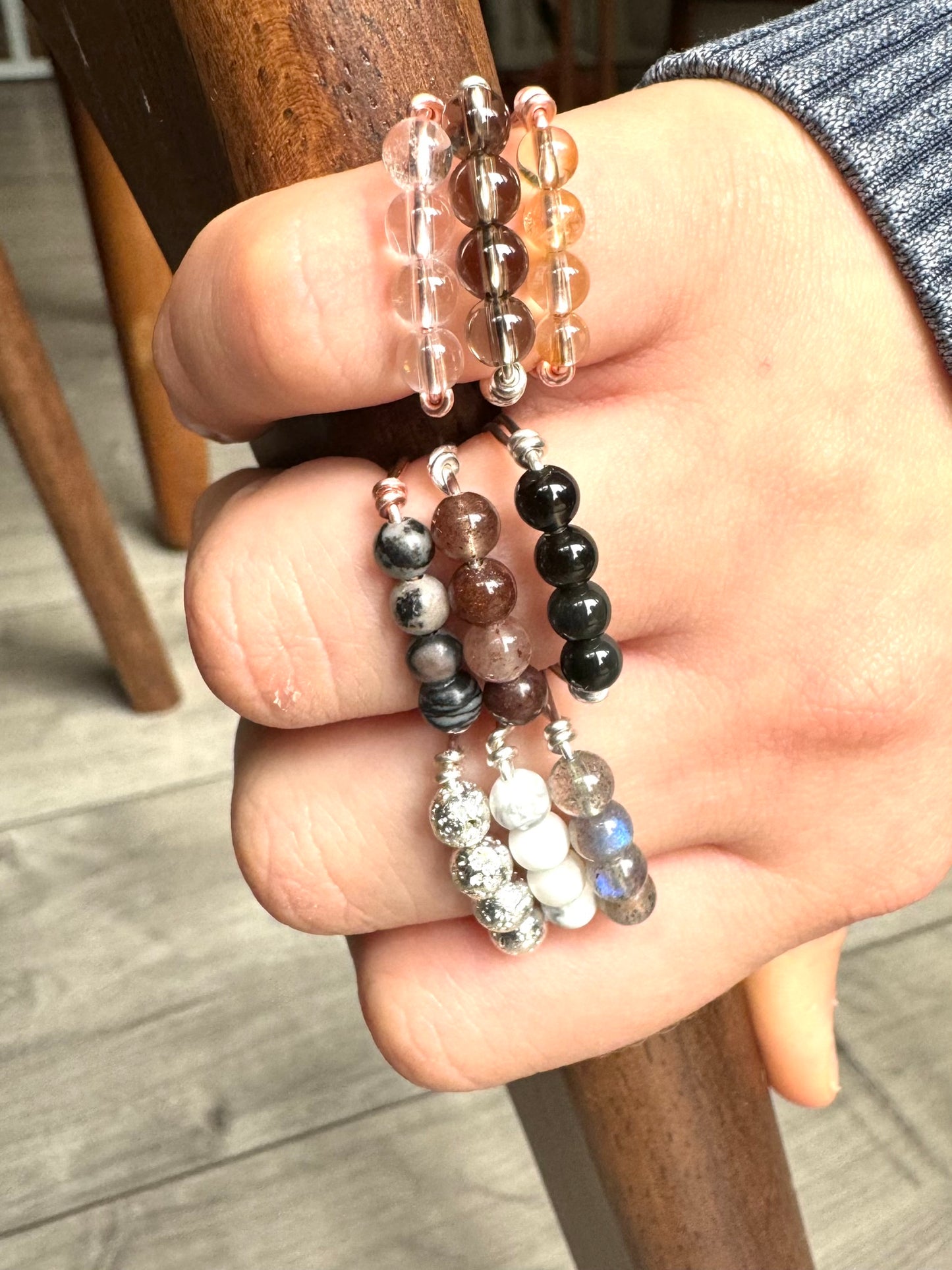 Beaded Crystal Ring