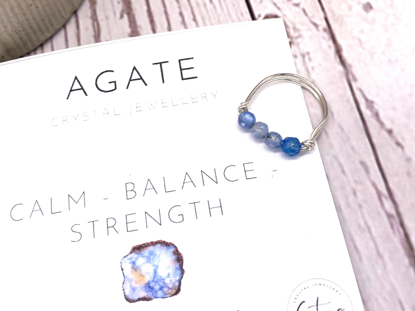 Beaded Crystal Ring