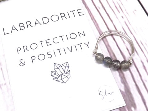 Beaded Crystal Ring