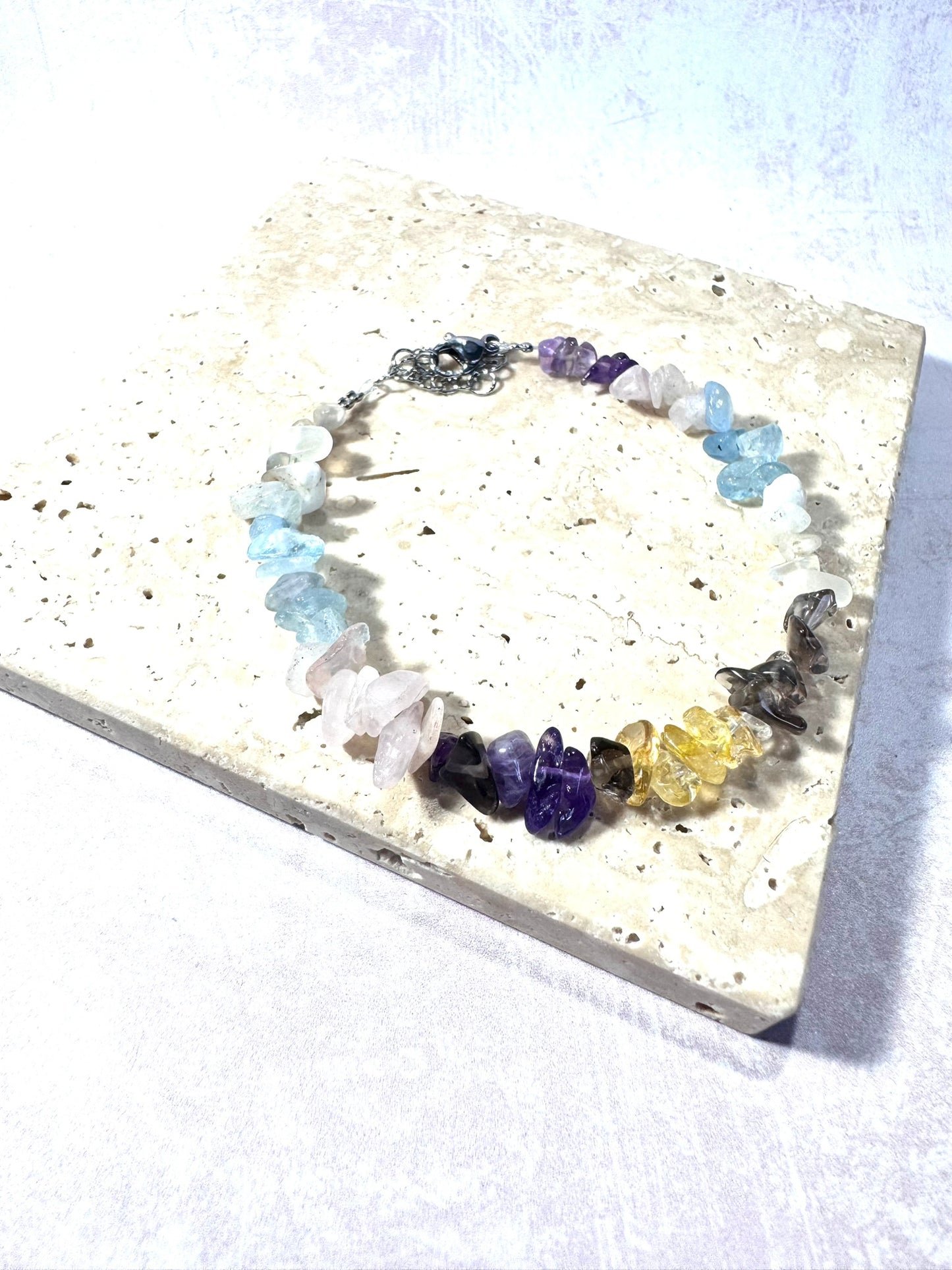 Dainty Chakra Gemstone Bracelet