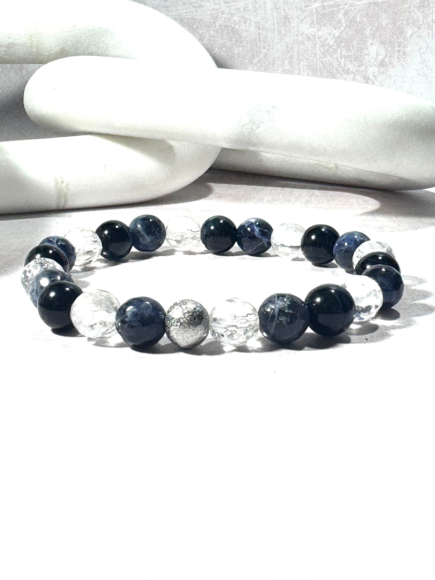 Tigers Eye and Clear Quartz Diffuser Bracelet