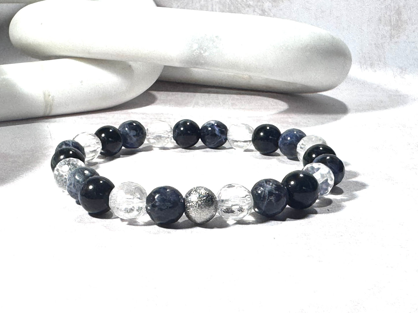 Tigers Eye and Clear Quartz Diffuser Bracelet
