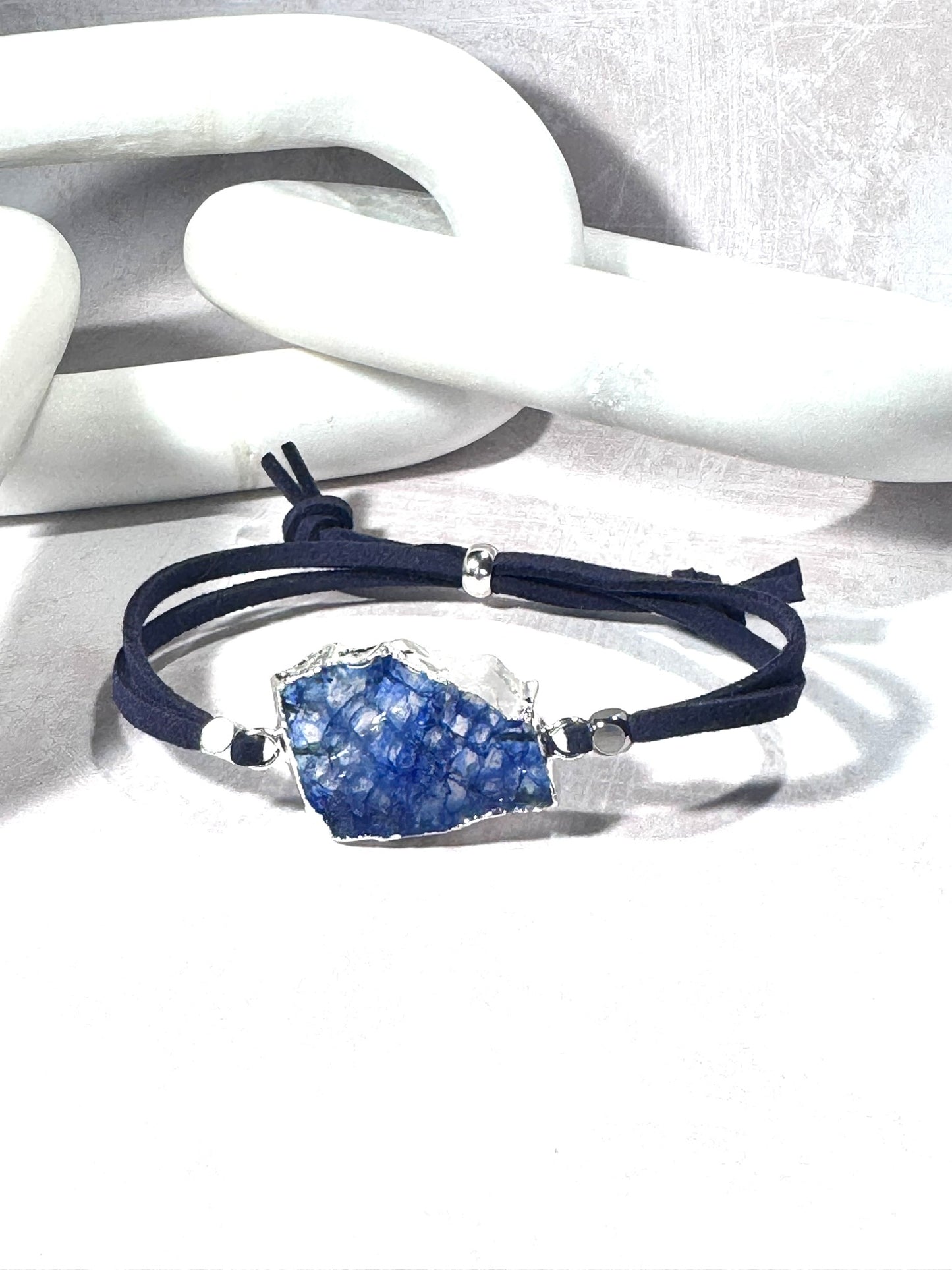 Black Agate Soft Suede Bracelet (Copy)