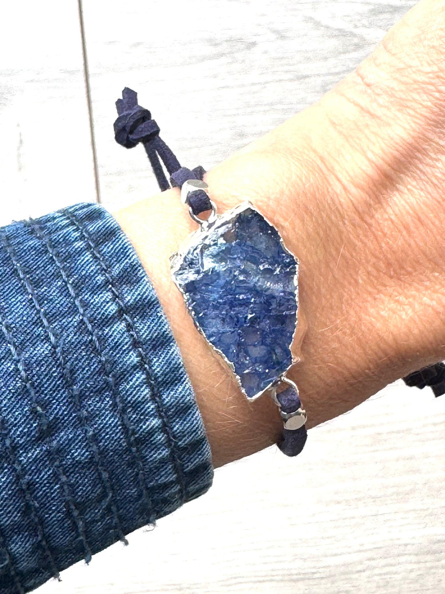 Black Agate Soft Suede Bracelet (Copy)