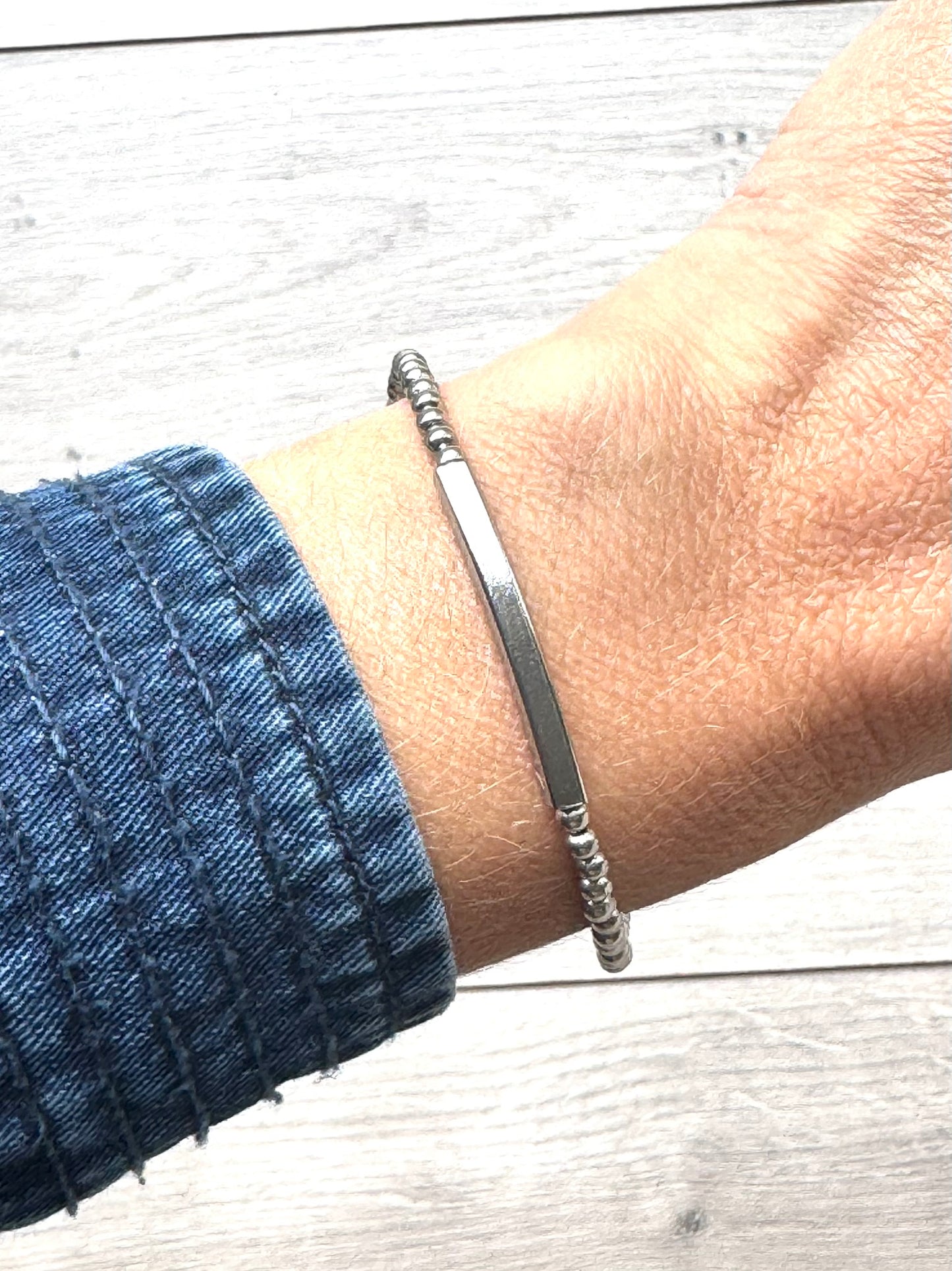 Stainless Steel Bar Bracelet