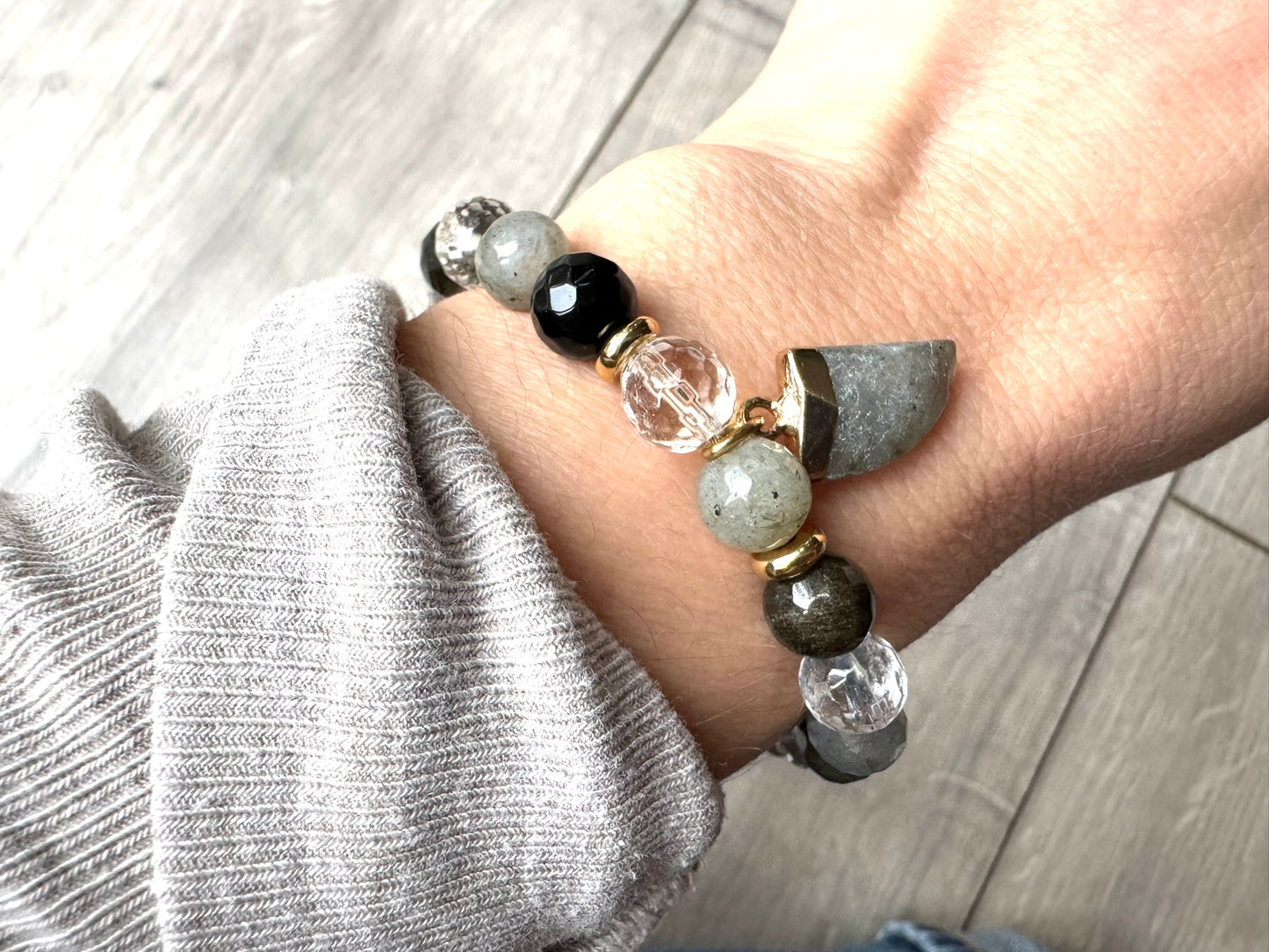 Tourmaline and Labradorite Bracelet