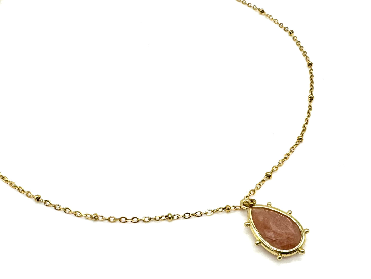 Gold Pendant Necklace - Anti tarnish and Waterproof