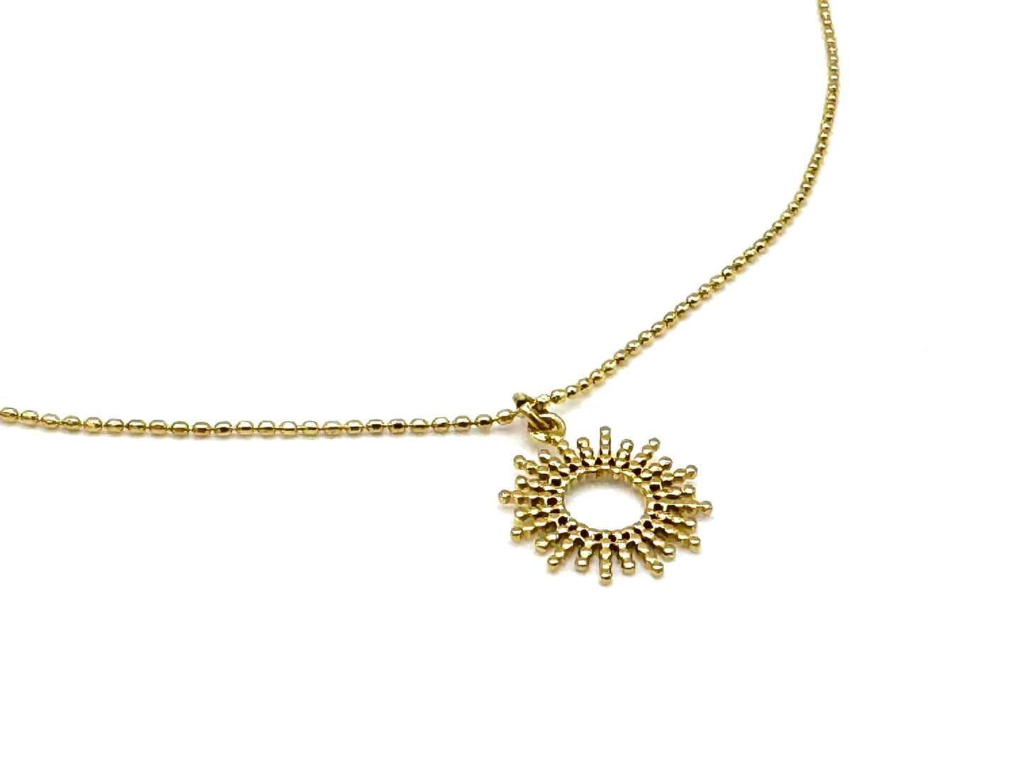 Gold Pendant Necklace - Anti tarnish and Waterproof