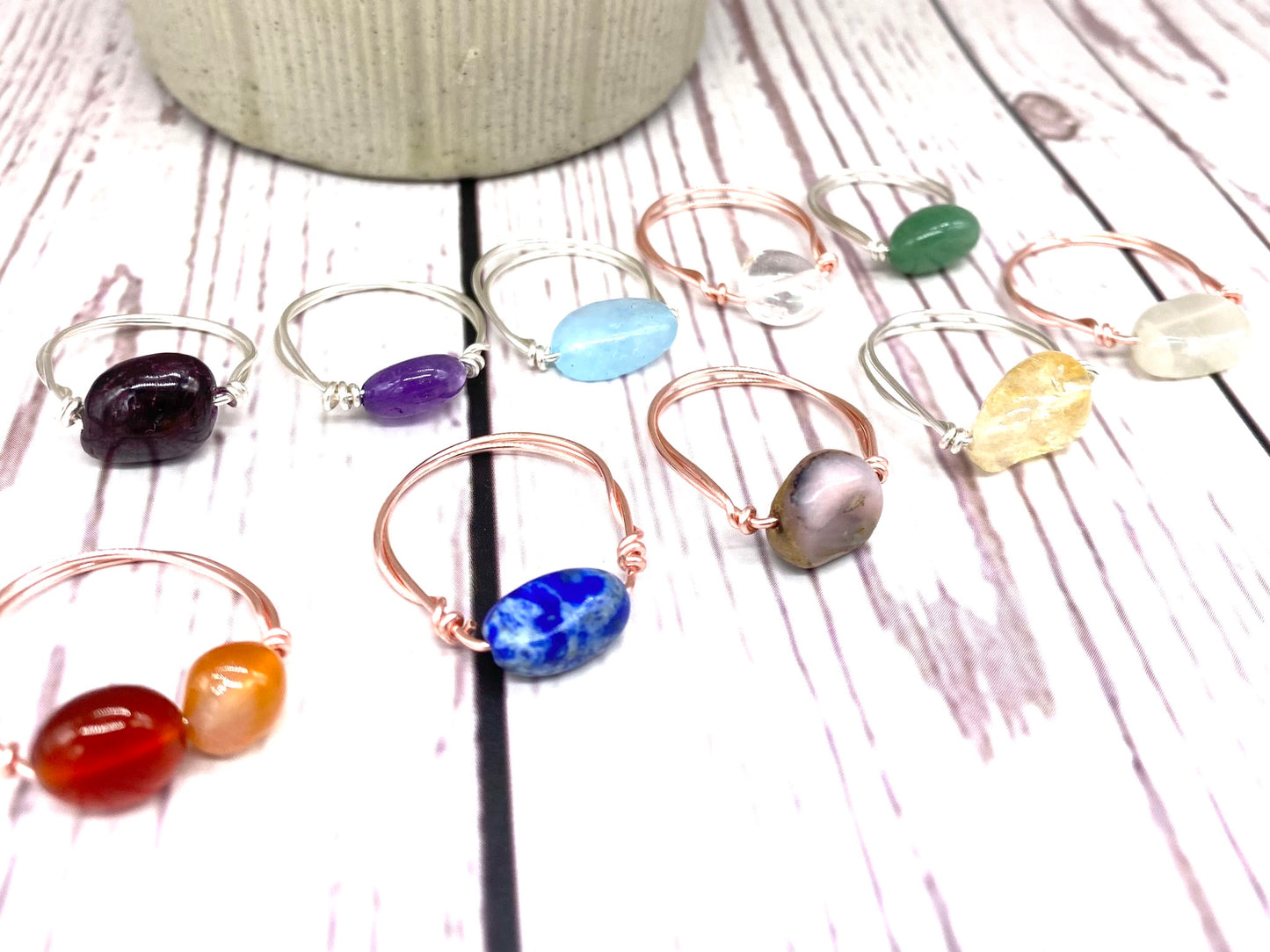 Nugget Crystal Ring