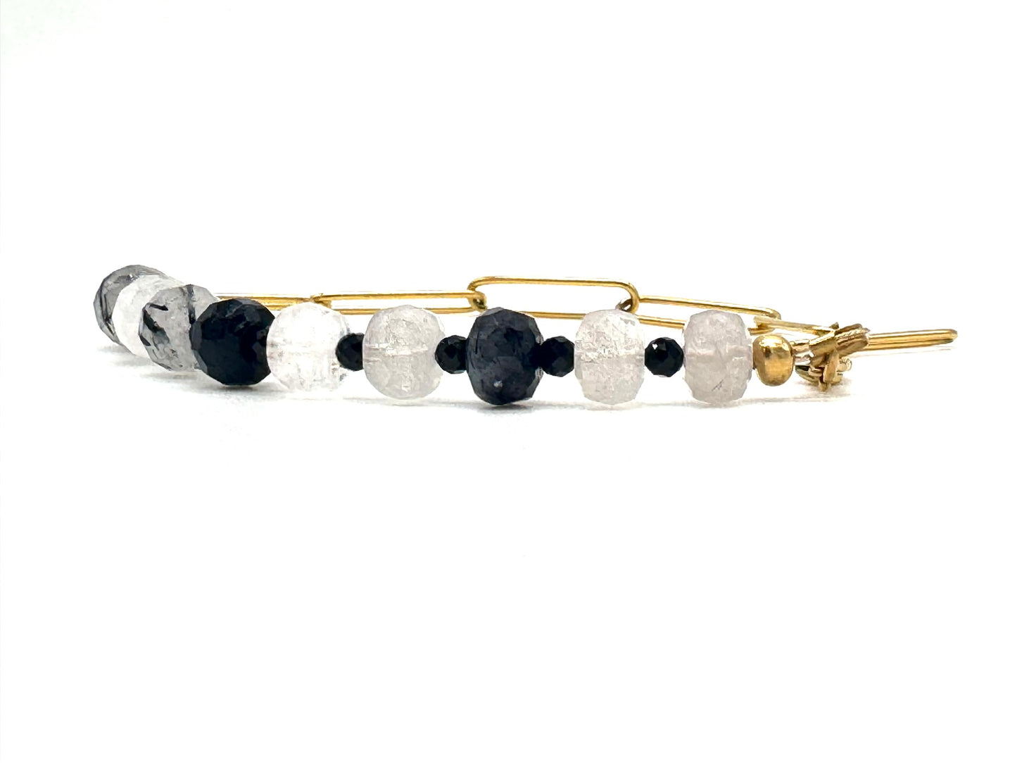 Rutilated Quartz Paperclip Bracelet
