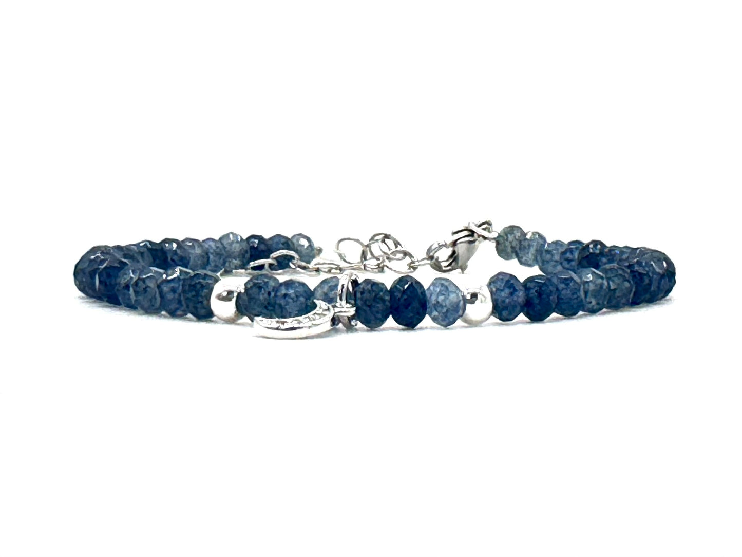 Silver Moon Charm Dainty Bracelet